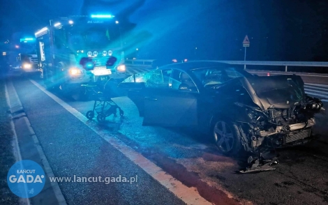 Ranni w zderzeniu dwóch aut