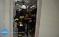 Pożar, ewakuacja pacjentów w szpitalu