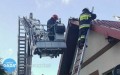 Pożar w budynku wielorodzinnym w Dąbrówkach