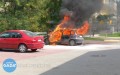Spłonęło auto