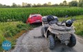 Nietrzeźwy na quadzie chciał pomóc pijanemu kierowcy