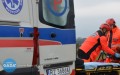 Wypadek w Husowie. Ranny kierowca przebywa w szpitalu