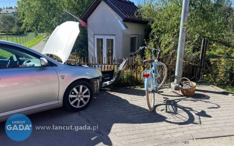 Potrącenie rowerzystki w Żołyni