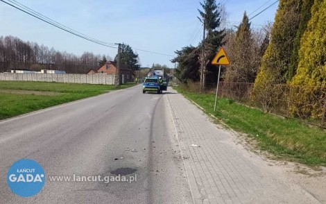Wjechał w naczepe i uciekł pieszo w pola, był pijany