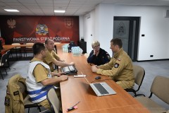 Sztab akcji w&nbsp;KP PSP w&nbsp;Łańcucie