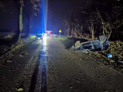 18-latka chciała ominąć truchło kota, dachowała