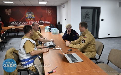 Sztab akcji w&nbsp;KP PSP w&nbsp;Łańcucie
