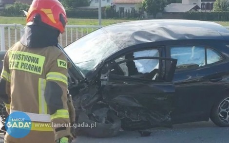 Wypadek na moście w Czarnej